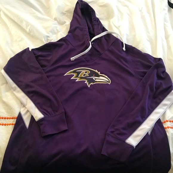 Ravens NFL Team Apparel Women's Purple TX3 Warm Hoodie Size 1X - Picture 1 of 4
